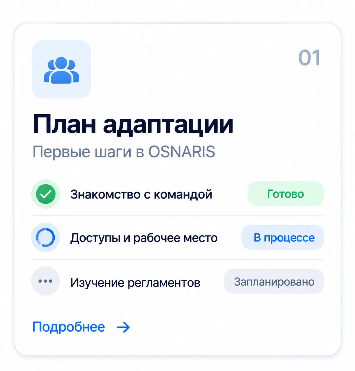 План адаптации